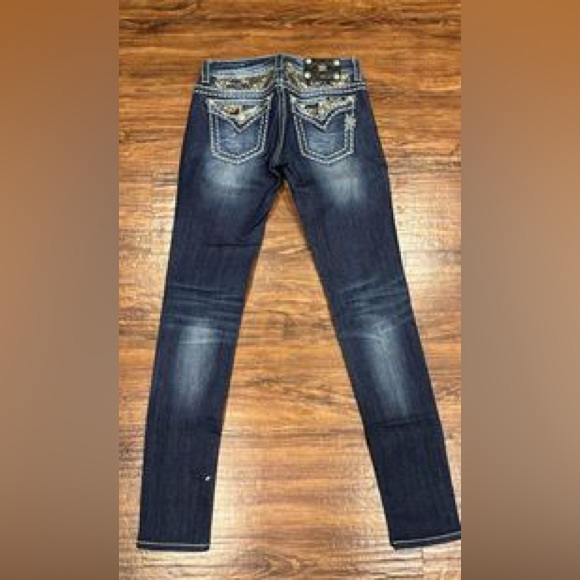 Miss Me  animal print, embellished, skinny jean size 26 - Picture 2 of 4